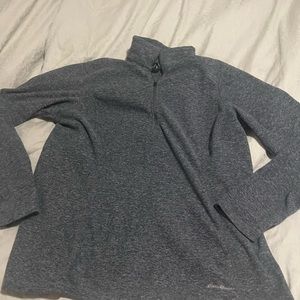 Eddie Bauer fleece zip up sweat shirt